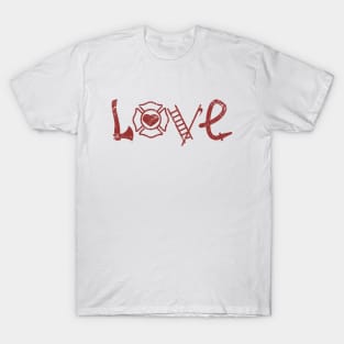 Love Firefighters T-Shirt